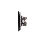 Розетка STRONG компьютерная RJ45 кат6 + TV скрытой установки механизм антрацит