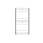 Шкаф Uniprom. 48U-750/1200. боковые панели 4шт. черный