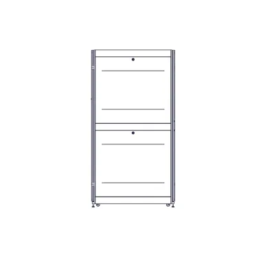 Шкаф Uniprom. 48U-750/1200. боковые панели 4шт. черный