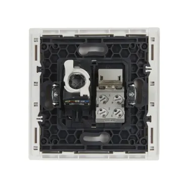 FORTE@PIANO Розетка двойная RJ11+RJ45 кат.5E FP235 белый IEK