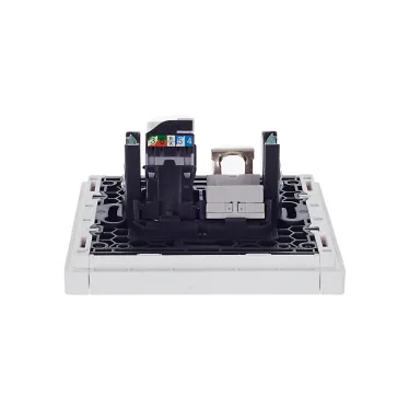 FORTE@PIANO Розетка двойная RJ11+RJ45 кат.5E FP235 белый IEK