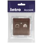 Розетка Intro Accent 6-303-10 информационная RJ45, IP20, СУ, венге