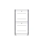 Шкаф Uniprom. 42U-800/1070. боковые панели 4шт. черный