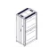 Шкаф Uniprom. 42U-750/1070. боковые панели 4шт. черный