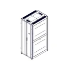 Шкаф Uniprom. 42U-750/1070. боковые панели 4шт. черный