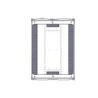 Шкаф Uniprom. 42U-750/1070. боковые панели 4шт. черный