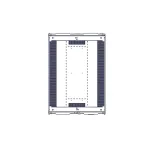 Шкаф Uniprom. 48U-750/1070. боковые панели 4шт. черный