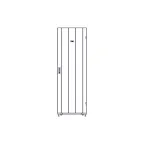 Шкаф Uniprom. 48U-750/1070. боковые панели 4шт. черный