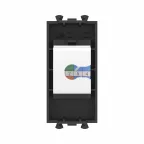 Avanti Компьютерная розетка RJ-45 без шторки модульная, кат.6А, Черный матовый, 1 модуль