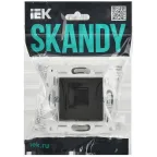 SKANDY Розетка компьютерная RJ45 кат.6 SK-K02G графит IEK