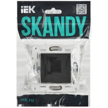 SKANDY Розетка компьютерная RJ45 кат.6 SK-K02G графит IEK
