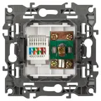 Розетка Серия 12 12-3110-16 комбинированная RJ45+TV, титан