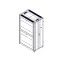 Шкаф Uniprom. 42U-750/1200. боковые панели 4шт. черный