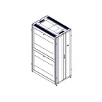 Шкаф Uniprom. 42U-750/1200. боковые панели 4шт. черный