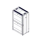 Шкаф Uniprom. 42U-750/1200. боковые панели 4шт. черный
