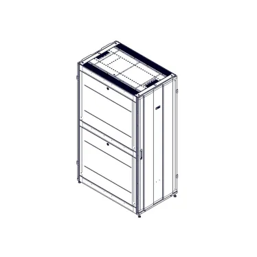 Шкаф Uniprom. 42U-750/1200. боковые панели 4шт. черный