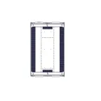 Шкаф Uniprom. 42U-750/1200. боковые панели 4шт. черный