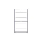 Шкаф Uniprom. 42U-750/1200. боковые панели 4шт. черный