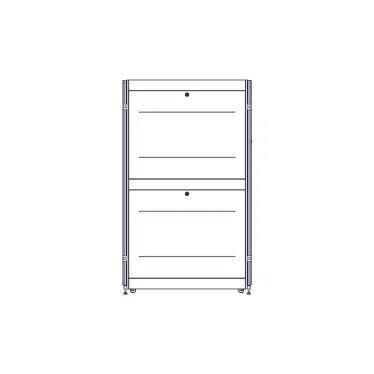 Шкаф Uniprom. 42U-750/1200. боковые панели 4шт. черный
