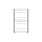 Шкаф Uniprom. 42U-750/1200. боковые панели 4шт. черный