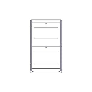 Шкаф Uniprom. 42U-750/1200. боковые панели 4шт. черный