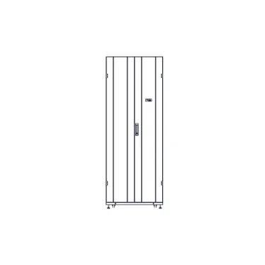Шкаф Uniprom. 42U-750/1200. боковые панели 4шт. черный
