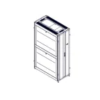 Шкаф Uniprom. 42U-600/1200. боковые панели 4шт. черный
