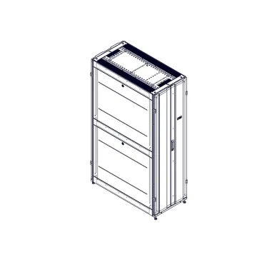 Шкаф Uniprom. 42U-600/1200. боковые панели 4шт. черный
