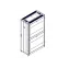 Шкаф Uniprom. 42U-600/1200. боковые панели 4шт. черный
