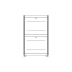 Шкаф Uniprom. 42U-600/1200. боковые панели 4шт. черный