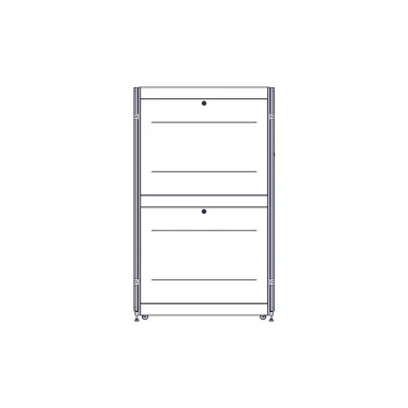 Шкаф Uniprom. 42U-600/1200. боковые панели 4шт. черный