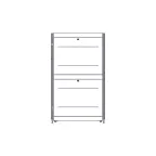 Шкаф Uniprom. 42U-600/1200. боковые панели 4шт. черный