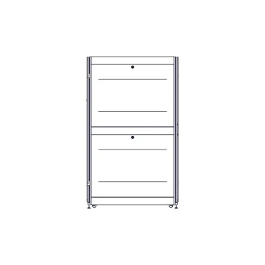 Шкаф Uniprom. 42U-600/1200. боковые панели 4шт. черный