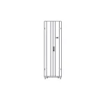 Шкаф Uniprom. 42U-600/1200. боковые панели 4шт. черный