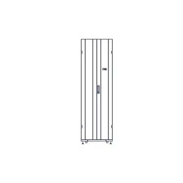 Шкаф Uniprom. 42U-600/1200. боковые панели 4шт. черный