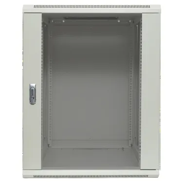 Шкаф настенный 19' TERACOM PRO 12U 600х600 мм дверь стеклянная с замком-ручкой серый
