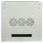 Шкаф настенный 19' TERACOM PRO 12U 600х600 мм дверь стеклянная с замком-ручкой серый