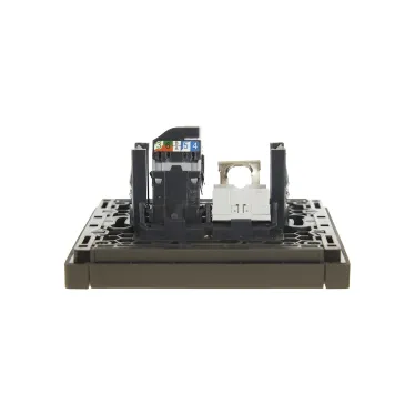 FORTE@PIANO Розетка двойная RJ11+RJ45 кат.5E FP335 серый IEK