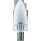 Лампа светодиодная LED 7вт E14 теплый матовая свеча
