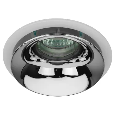 Встраиваемый светильник декоративный KL103 WH/CH MR16 GU5.3 белый хром