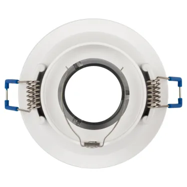 Встраиваемый светильник декоративный KL103 WH/CH MR16 GU5.3 белый хром