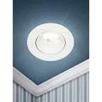 Встраиваемый светильник декоративный KL90 WH MR16/GU5.3 белый, пластиковый (MR16/GU5.3 в комплект не входит)
