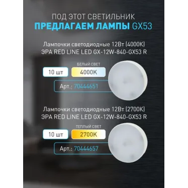 Светильник настенно-потолочный спот OL38 BK под GX53 IP20 черный