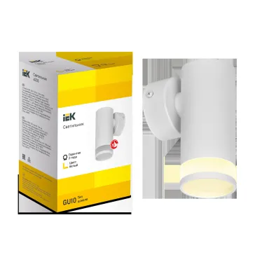 LIGHTING Светильник 4008 накладной настенный под лампу GU10 белый IEK