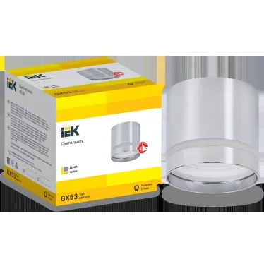 LIGHTING Светильник 4016 накладной потолочный под лампу GX53 хром IEK