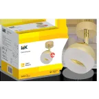 LIGHTING Светильник 4011 накладной настено-потолочный под лампу GX53 золото IEK