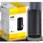 LIGHTING Светильник 4001 накладной потолочный под лампу GU10 черный IEK