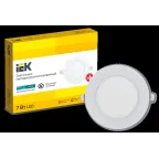 Светильник светодиодный встраиваемый ДВО 1602 белый круг LED 7Вт 4000К IP20