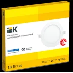 Светильник светодиодный встраиваемый ДВО 1608 белый круг LED 18Вт 6500 IP20
