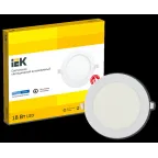 Светильник светодиодный встраиваемый ДВО 1608 белый круг LED 18Вт 6500 IP20